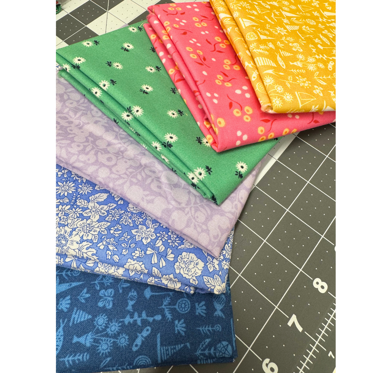 Liberty Quilting Cotton Fat Quarters 6 Pack - Summer Serenade - Bundle 1