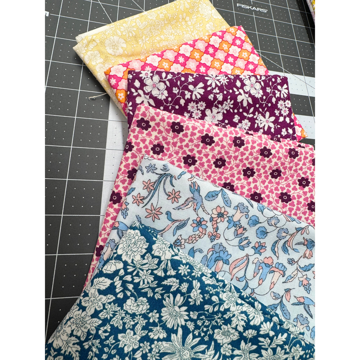 Liberty Quilting Cotton Fat Quarters 6 Pack - Birds Song - Bundle 2