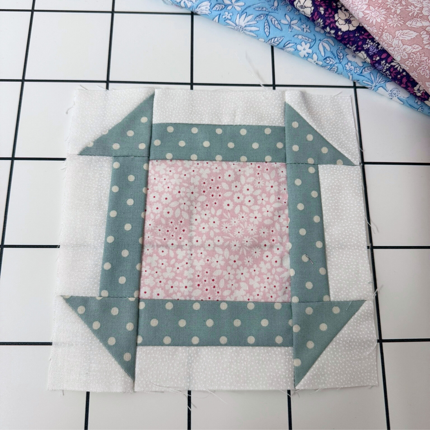 Churn Dash Quilt Block Pattern - 12" Size - DIGITAL PATTERN