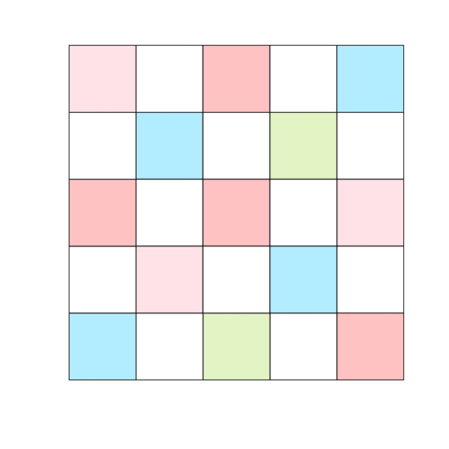 Checkerboard Quilt Block Pattern - 12" Size - DIGITAL PATTERN