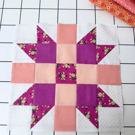 Tied With A Ribbon Quilt Block Pattern - 10" Block Size - DIGITAL PATTERN