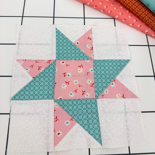 Star of Hope Quilt Block Pattern - 6" Size - DIGITAL PATTERN