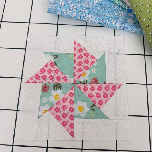 Double Pinwheel Quilt Block Pattern - 6" Size - DIGITAL PATTERN