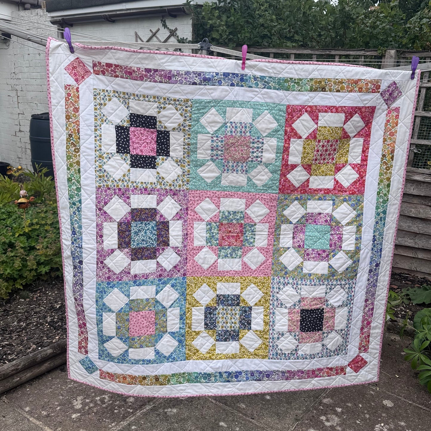 In May's Garden Quilt Pattern - Digital Download Pattern