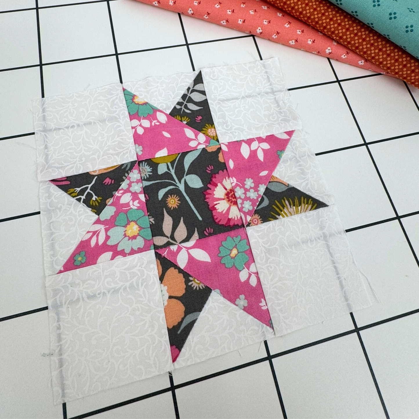 Star of Hope Quilt Block Pattern - 6" Size - DIGITAL PATTERN