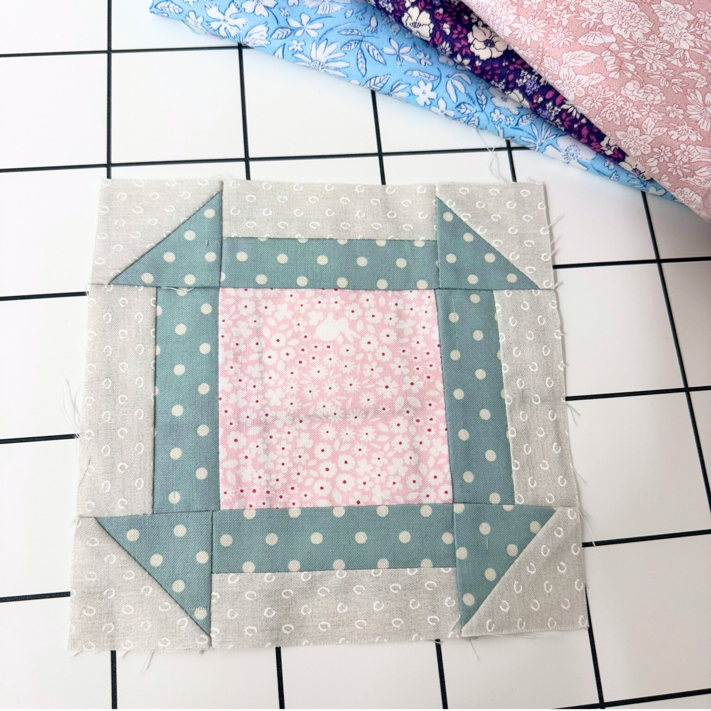 Churn Dash Quilt Block Pattern - 6" Size - DIGITAL PATTERN