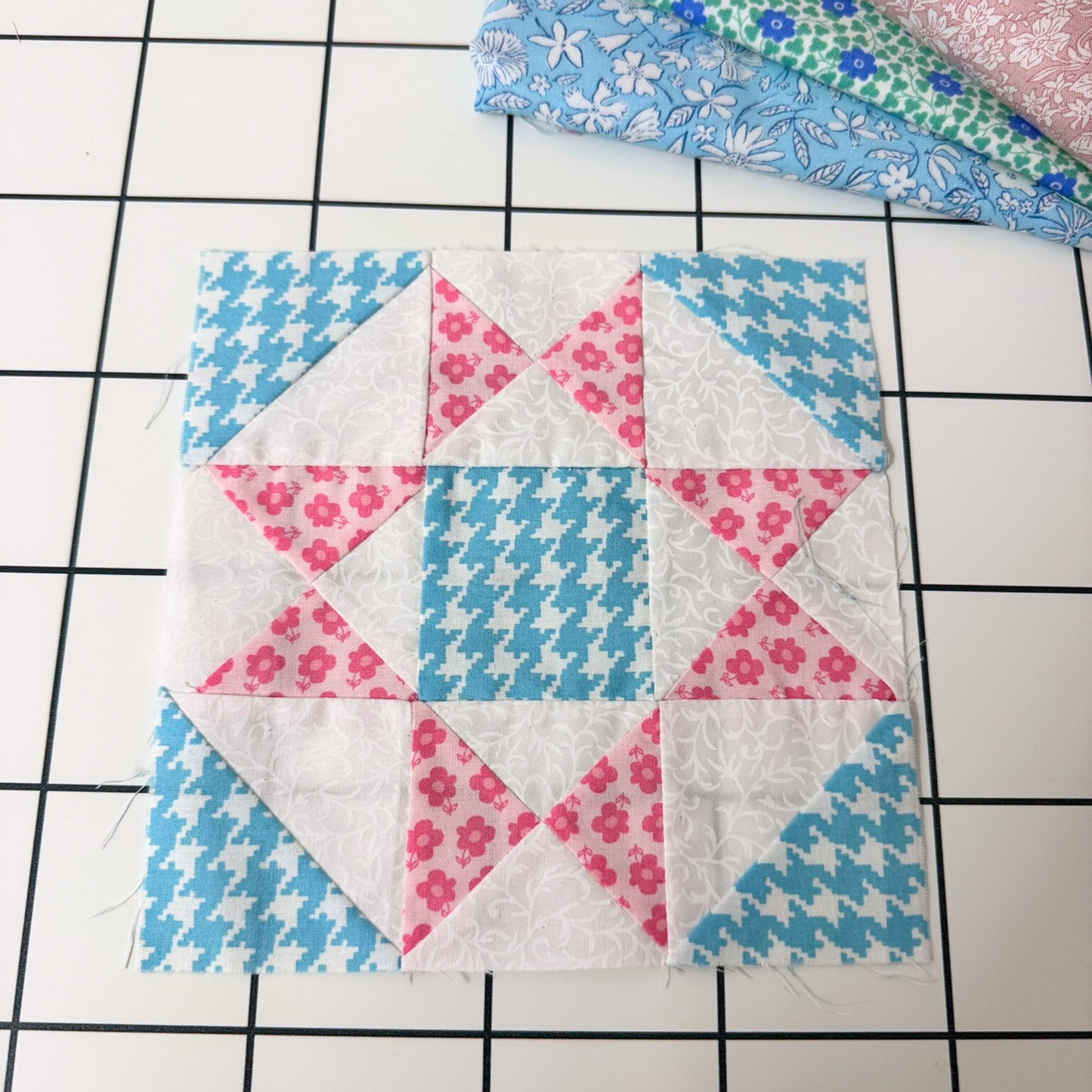 OHIO Star Quilt Block Pattern - 6" Size - DIGITAL PATTERN