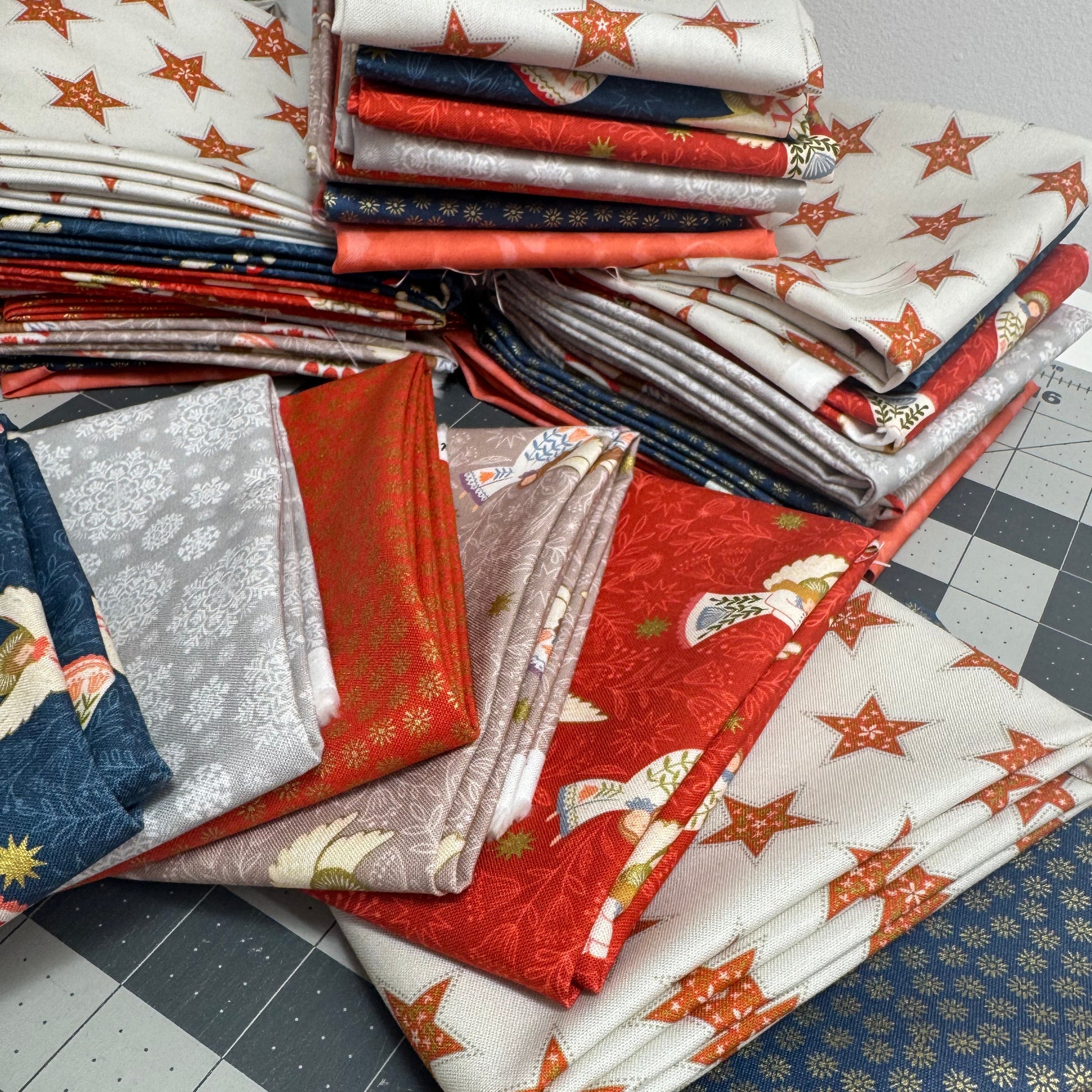 Christmas fabric and advent calendars