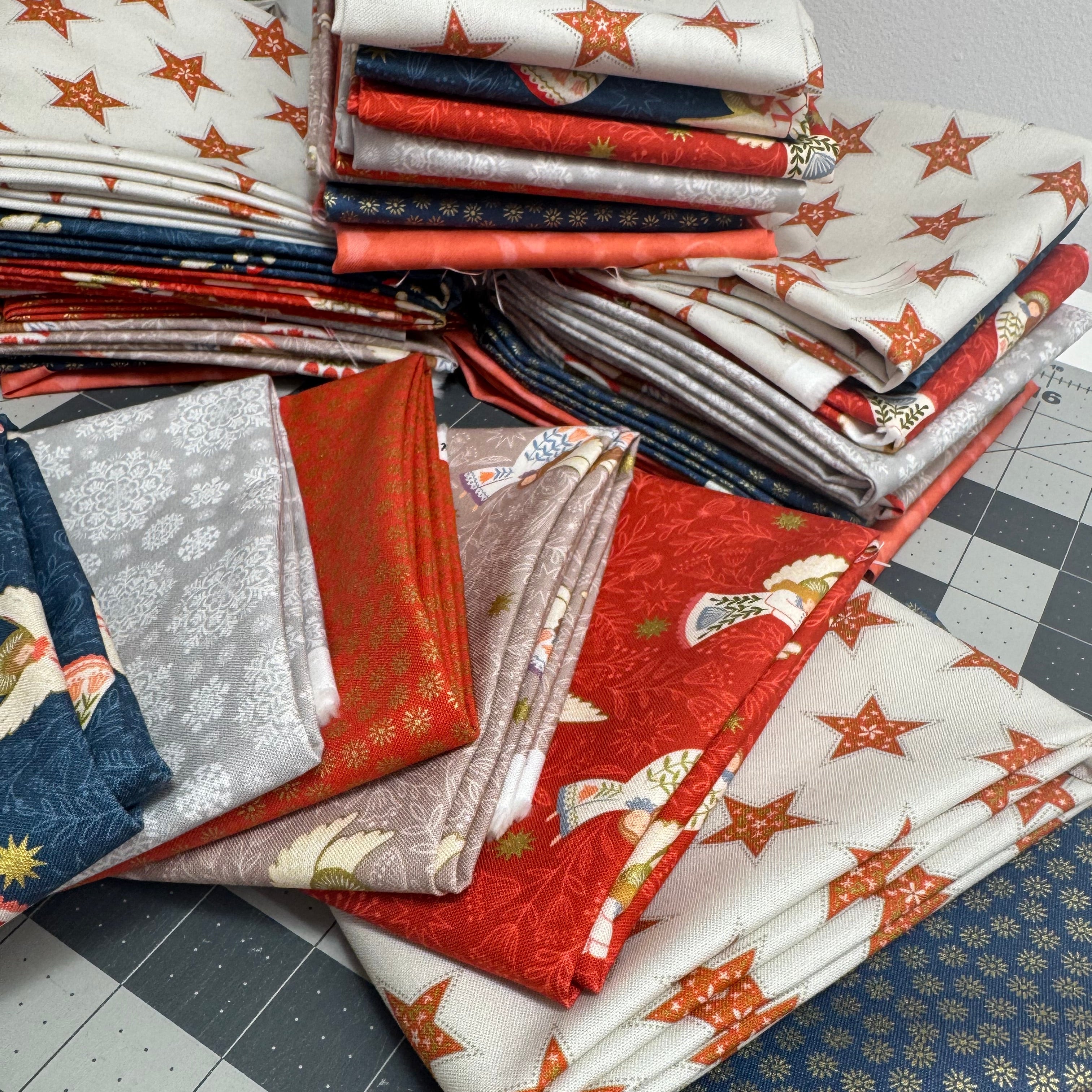 Christmas fabric and advent calendars