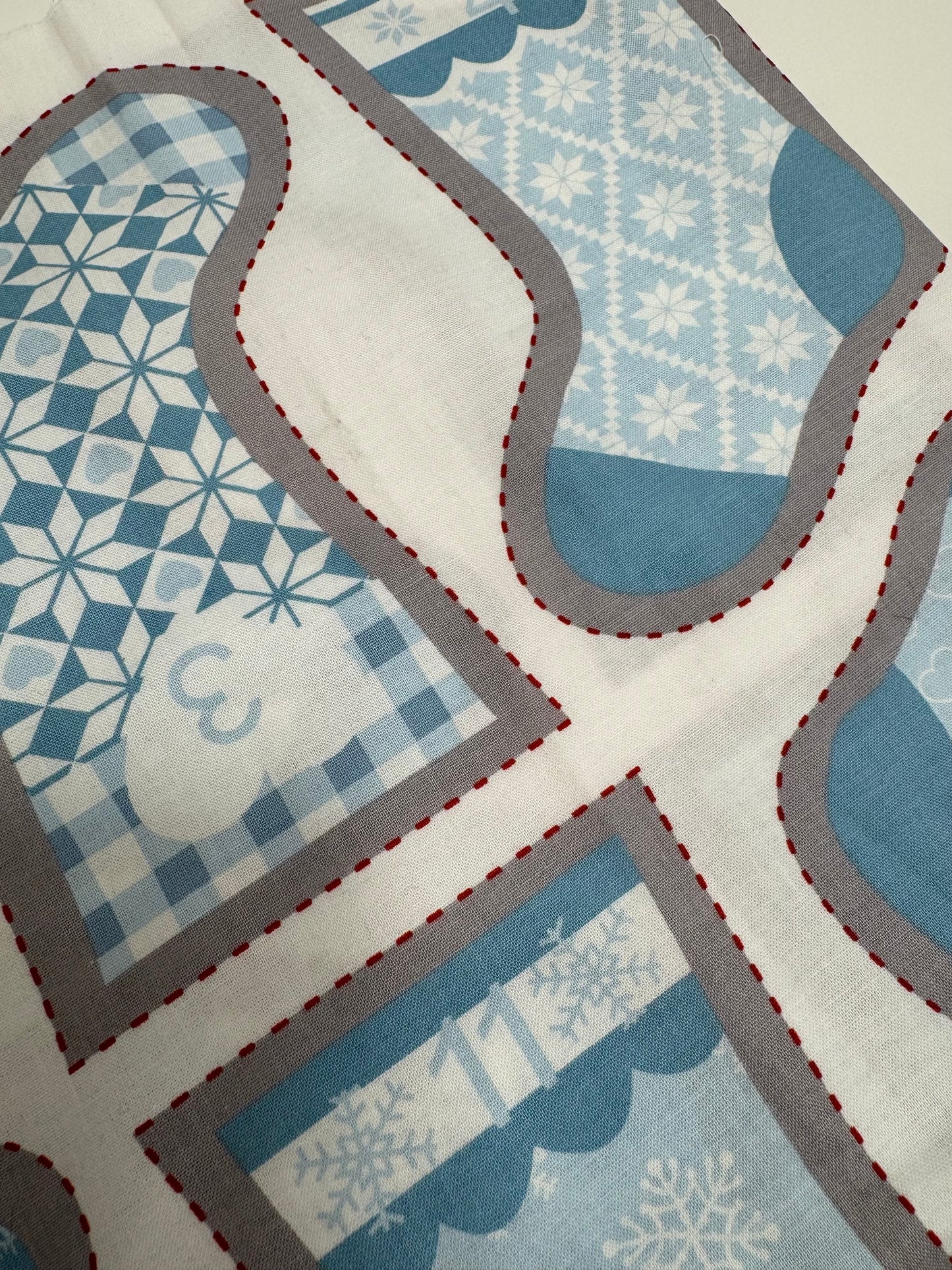 Nordic Mini Stocking Bunting Fabric Panel