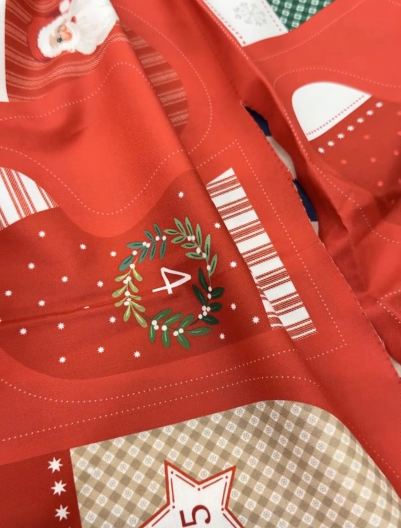 Lewis & Irene Oh Christmas Tree - Mini Advent Stockings Panel