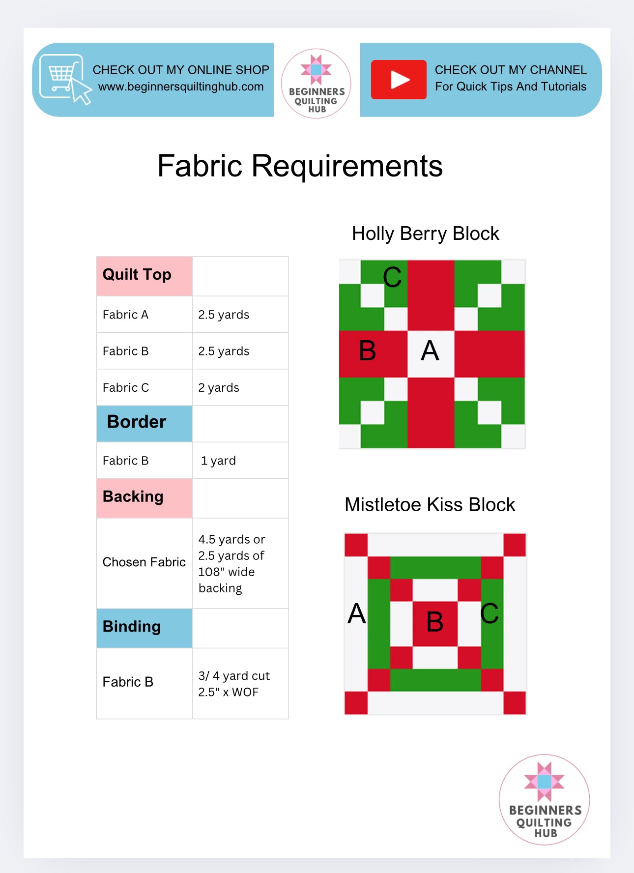 Winter Berry Lane Quilt Pattern - Digital Download Pattern