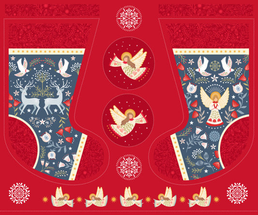 Lewis & Irene Peace and Joy Stocking Panel